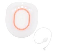 UKCOCO Bañera para Asiento de Inodoro Plegable Rosa para Cuidado Posparto Cuenco Resistente sin Necesidad de Agacharse Material Ecológico Cómodo y Antideslizante para Mujeres y Personas