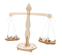 UKCOCO Báscula De Equilibrio para 5 Piezas con Pesas Juguete De Matemáticas Kits De Experimentos Científicos Báscula para Juguetes Científicos Experimentales Minikit De