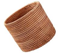 UKCOCO Basura Rota Canasta De Frutas Tacho De Reciclaje Sostenedor De La Pluma De Escritorio Cesta De Almacenamiento De Frutas De Ratán Cestas Envase Pan De Molde Bebé Vides De Otoño