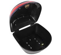 UKCOCO Baúl Trasero para Motocicleta y Scooter, Caja de Almacenamiento Resistente de Plástico Azul Cerradura Segura, Gran Capacidad para Viajes y Uso Diario, Compatible Motos Eléctricas