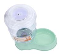 UKCOCO Bebedero Automático para Mascotas 3,8l Grande Verde de Paja, Tazón Dispensador de Agua para Perros y Gatos, Contenedor Continuo Adecuado para Suministrar Agua Limpia