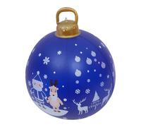 UKCOCO Bola Inflable de Navidad Grande de PVC Decoración Inflable Navideña Brillante para Exteriores Patios y Jardines de Navidad Gigantes para Celebraciones Navideñas