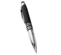 UKCOCO Bolígrafo Metálico con Luz LED Lápiz Óptico Capacitivo para Pantallas Táctiles Dibujo Escritura y Compatible con Teléfonos y Tablets Color Negro