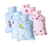 UKCOCO Bolsa de Agua Caliente Decorativa 6 Piezas Pequeño Tamaño Pvc Práctico Calentador de Manos Portátil para Invierno Uso Doméstico Terapia Térmica para Aliviar Dolores