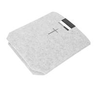 UKCOCO Bolsa de Fieltro Gris y Blanca para Biblia y Compras, Bolso Tipo Tote Unisex, Maletín Bíblico Resistente y Espacioso, Adecuado para Supermercado, Iglesia y Uso Diario