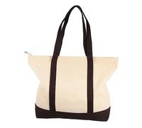 UKCOCO Bolsa de Lona de Algodón y Lino Tote Reutilizable para Mujer Bolsa de y Playa Asa y Doble para y Uso Diario