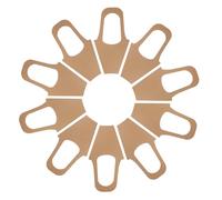 UKCOCO Bolsa de Papel Kraft para Flores con Asa Ergonómica, Tamaño Mediano 8.5x23x42 Cm, Pack de 20 Unidades, Color Marrón, Adecuado para Embalaje Floral en Bodas, Día Madre y San