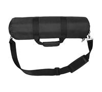 UKCOCO Bolsa de Transporte para Atril de Partituras y Soporte de Platillos 50x13 Cm, Estuche Plegable Negro Resistente con Asa y Correa para Músicos en Ensayos y Viajes