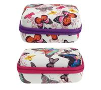 UKCOCO Bolsa para Guardar Aceites Esenciales 12 Compartimentos 15 Ml Cremallera 2 Unidades (1 Morado, 1 Rosa) Organizador Viaje Portabotellas para Cosméticos