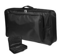 UKCOCO Bolsa para Pedalera de Guitarra Negra con Cremallera Resistente y Portátil Funda de Almacenamiento para Pedales de Efectos Estuche Duradero de Nylon para Músicos