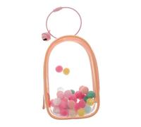 UKCOCO Bolsa Transparente para Muñecas Mini Exhibidor de PVC con Campana y Anillo Organizador Portátil para Figuras Pequeñas Diseño Claro para Mostrar y Proteger Muñecos