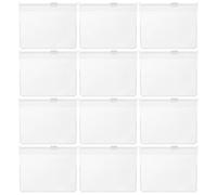 UKCOCO Bolsas Pequeñas Reutilizables de Eva Transparentes, 12 Piezas, 9.5x7.5 Cm, para Medicamentos y Joyas, Bolsas Autosellantes Ligeras, Organizador Portátil para Viajes y Uso Diario