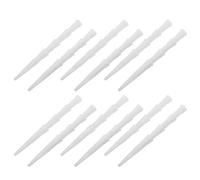 UKCOCO Boquillas de Calafateo de Plástico para Pegamento de Vidrio, 100 Piezas sin Orejas ni Dientes, Diámetro Interior 1,4 Cm, Aplicador Preciso para Sellado, Tubo de Extensión