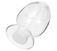 UKCOCO Botella de Vidrio Decorativa para Almacenamiento de Cerillas Forma de Cloche para Bodas y Decoración