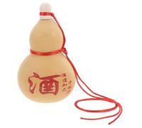 UKCOCO Botella de Vino de Calabaza Natural Decorativa con Tapón de Madera Ligera Multifuncional para Bebidas Líquidas para Decoración y Uso Doméstico