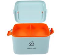 UKCOCO Botiquín de Primeros Auxilios Doble Capa y Cierre Sellado, Caja Organizadora para Almacenamiento Completo en Hogar, Guardería y Viaje