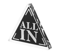 UKCOCO Botón De Crupier para Póker De Acrílico De Doble Capa y Diseño para Fiestas Familiares y Noches De Póker Accesorio