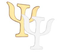 UKCOCO Broche De Aleación Letras 2 Piezas Para Mujer, Accesorios De Bisutería Vintage, Diseño Psicológico, Pin Para Ropa y Sombreros, Color Dorado y Plateado, Joyería Para Graduación