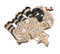 UKCOCO Broche de Elefante Amarillo Gemas de Imitación Accesorio Elegante para Ropa y Fiesta Pin Decorativo Multiusos para Trajes Bufandas y Gorros Complemento de Moda para Mujer y