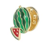 UKCOCO Broche Sandía Esmalte Antideslizante Fijador Ropa Verano Accesorio Playa Para Mujeres y Niñas Elegante Pin Fruta Minimalista