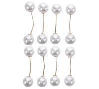 UKCOCO Broches de Perlas para Ropa Mujer, Pines Decorativos de Cuentas Color Marfil, Imperdibles de Seguridad Invisibles, 8 Piezas para Vestidos y Bufandas, Accesorios Antiexposición,