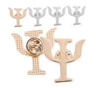 UKCOCO Broches De Psicología De Aleación Dorada y Plateada, Multifuncionales Pequeñas Para Médicos y Enfermeras, Accesorios Vintage Para Solapas, Mochilas y Sombreros, Pack De 6 Unidades