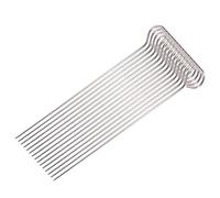 UKCOCO Brochetas Inoxidable para Barbacoa Reutilizables y Prácticas 30 Piezas Herramientas para Asar Carne y Verduras y Resistentes