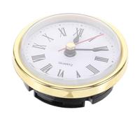 UKCOCO Cabeza de Reloj con Números Romanos Inserto Redondo con Lente Clara y Caja Plástica Movimiento Preciso para Manualidades DIY Hogar Oficina y Tienda