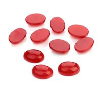 UKCOCO Cabujones de Piedra de Ovalada 10 Piezas Base Plana de Diseño Delicado y Atractivo para Accesorios de Joyería y Manualidades