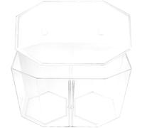 UKCOCO Caja de Aislamiento Transparente para Peces Pequeños, Tanque de Cría Doble Compartimento de Plástico Seguro, Acuario para Betta y Guppys, Caja de Alimentación y Cultivo para Peces