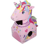 UKCOCO Caja de Cartón 3D para Armar y Vestir Juguete DIY para Disfraz de Unicornio Portátil Ligero y Seguro para Juegos de Rol y Actividades Educativas