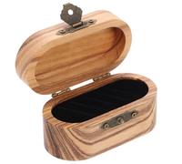UKCOCO Caja de Madera para Púas de Guitarra Diseño Retro y Acabado Pulido, Estuche Práctico y Compacto Adecuado para Conciertos y Viajes