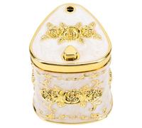 UKCOCO Caja Organizadora para Palillos de Dientes Estilo Europeo, Diseño Retro en Color Oro, Tamaño Compacto, Dispensador Creativo para Uso en Hogar, Restaurantes y Cafeterías