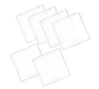 UKCOCO Caja Transparente para Mariposas 6 Unidades Vitrina Pequeña de Plástico con Tapa Abatible y Bisagras Contenedor Sellado para Exhibición y Almacenamiento de Insectos Adecuado