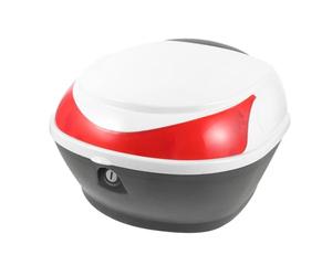 UKCOCO Caja Trasera Moto para Herramientas Baúl Resistente con Cerradura Fácil Instalación Almacenamiento para Motocicleta y Bicicleta
