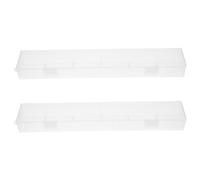 UKCOCO Cajas De Plástico para Bolígrafos De Pintura 2 Pcs para Estudiantes, Color Transparente, Soporte Portátil para Organizar Pinceles De Acuarela, Uso Escolar y Arte DIY