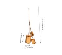 UKCOCO Campana de Vaca Vintage Metálica con Cuerda Resistente Campana Rústica Colgante Decorativa para Granja y Hogar Campanilla Decorativa Duradera con Sonido Auténtico