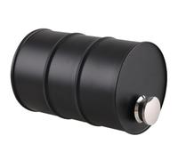 UKCOCO Cantimplora para Camping de 750 Ml Acero Inoxidable 304 Contenedor Portátil de Licor a Prueba de Fugas Diseño Forma de Bidón de Gasolina Negro Adecuado para Senderismo y