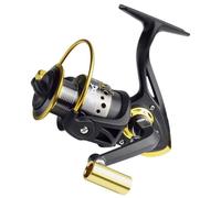 UKCOCO Carrete de Pesca Metálico de 13 Rodamientos CNC, 8 Kg de Fuerza de Arrastre, Mango de Metal Ergonómico, Reversible Izquierda/Derecha, para Pesca Deportiva y Surfcasting, Accesorio