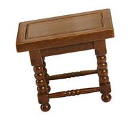 UKCOCO Casa de Muñecas Mesa de Té Clásica Accesorio Decorativo Resistente y Multifuncional para Decoración de Casitas y de Muñecas