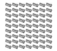 UKCOCO Casquillos de Crimpado de Acero Inoxidable para Mangueras Hidráulicas 13 MM 200 Piezas Kit de Reparación de Racores Hidráulicos para Mangueras Trenzadas de Aire y Acetileno