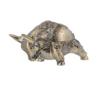 UKCOCO Cenicero De Escritorio De Aleación De Zinc con Tapa Prueba De Viento Decoración Creativa Estilo Chino para Hogar y Oficina Colección Práctica y Duradera