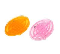 UKCOCO Cepillo de Masaje Corporal para Aceite 2 Unidades, Cepillo Manual Meridiano Cerdas Suaves, Masajeador de Puntos de Acupuntura para Vientre y Exfoliación, Adecuado para Uso