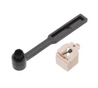 UKCOCO Cepillo Limpiador para Discos de Vinilo y Aguja de Repuesto, Kit Antiestático Cerdas Suaves para Tocadiscos y Fonógrafos, Herramienta de Limpieza para Mantenimiento de Vinilos