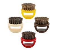 UKCOCO Cepillo para Barba de Hombre 4 Piezas Cerdas de Plástico y Peine Anillo Abs para Cabello Roto y Cuidado Facial, Herramienta Portátil Multifunción para Suavizar y Color Aleatorio