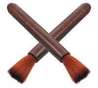 UKCOCO Cepillo para Polvo de Erhu y Violín de Madera Natural, 2 Piezas, Limpieza Profesional para Instrumentos de Cuerda, Cerdas de Lana Suaves para Eliminación de Polvo en Guzheng