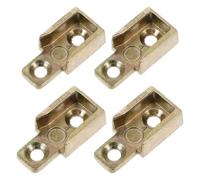 UKCOCO Cerradura para Ventana Abatible de Aleación de Zinc Placa de Cierre y Pestillo de Seguridad, Compatible para Dormitorios y Salas, Pack de 4 Piezas Doradas