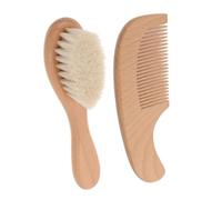 UKCOCO Champú Para Cepillo De Baño Suave Mango De Madera Cepillo Cabelludo De Recién Nacido Para Higiene Del Kit
