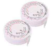 UKCOCO Cinta Métrica Redonda Bmi Multifunción Para Medir Cintura Y Peso Corporal Precisa Y Portátil Ideal Para Hogar Clínicas Y Regalos Prácticos 2 Piezas