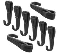 UKCOCO Clip para Protector de Cabeza para Linterna Frontal, Accesorio de Gancho Doble para Sujetar Linterna Frente Cabeza, 12 Piezas para Protección Fiable